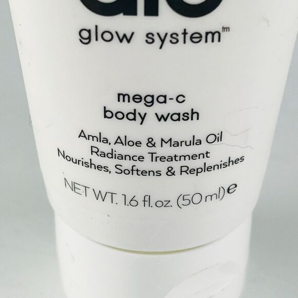 Alo Yoga Glow System Mega-C Body Wash Radiance Treatment Travel 1.6fl oz New - Picture 2 of 3